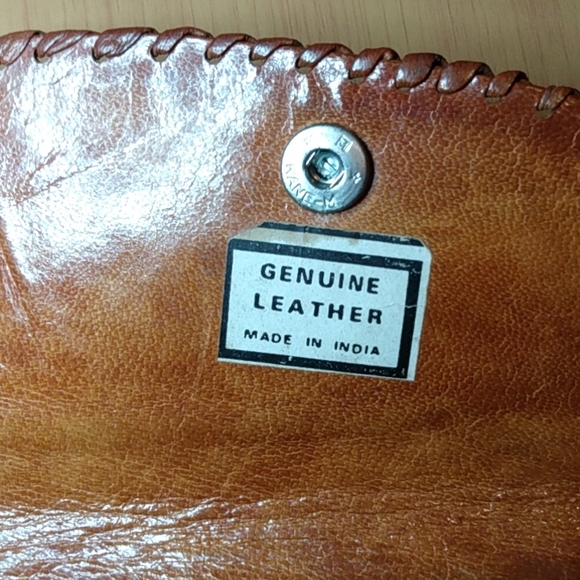 Hand Tooled Leather Tribal Clutch and Wallet - Picture 10 of 13